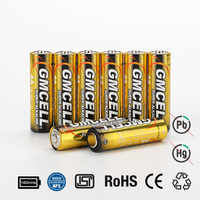 Baterai Alkaline 1.5V AA/AAA LR6/LR03 Langsung dari Pabrik, Baterai Kering 1.5V untuk Mainan dan Elektronik Konsumen, Remote Control