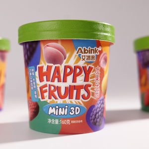 Abink Nouvelle conception Glace molle aux fruits Happy Fruits Quatre saveurs <span class=keywords><strong>fruit</strong></span>ées 0 <span class=keywords><strong>Brix</strong></span> Congélation à -18 Sac prêt à manger 150g - Product Image 5