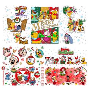 Suministro al por mayor para el Día de San Valentín: Envolturas UV para vasos de 16 oz con transferencia de color, diseño de dibujos animados, material de goma, tacto suave. - Product Image 6