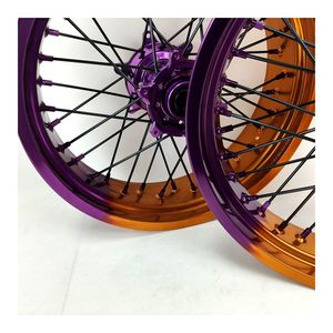 Roues Supermotard compatibles avec EXC <span class=keywords><strong>2016</strong></span>, ensemble de roues de 16/17 pouces, roues de moto tout-terrain Supermotard - Product Image 5