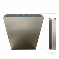 Boîtier universel en aluminium brossé extrudé pour projets électroniques DIY, idéal pour amplificateur audio, préamplificateur et châssis DAC