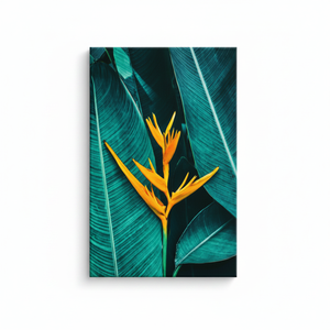 Vibrant Tropical <b>Flower</b> Art Deco Canvas Art Printed <b>Panel</b> <b>Wall</b> Hanging WRAPPED CANVAS - Product Image 2