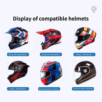 Support de fixation réglable antidérapant en silicone et plastique pour mentonnière de casque de moto Kaliou Factory pour caméra d'action
