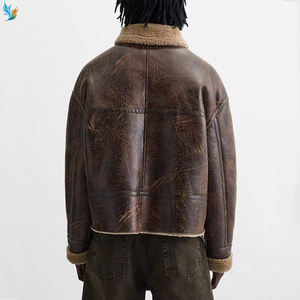 Giacche <span class=keywords><strong>Bomber</strong></span> in <span class=keywords><strong>Pelle</strong></span> Personalizzate di Alta Qualità da <span class=keywords><strong>Uomo</strong></span>, Giubbotti da Aviatore in Montone Shearling da <span class=keywords><strong>Uomo</strong></span> - Product Image 2