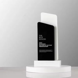 Trofeo <span class=keywords><strong>de</strong></span> Cristal Personalizable <span class=keywords><strong>de</strong></span> Alta Gama con Grabado 3D Creativo en Columna Cuadrada para Reconocimiento a Empleados Destacados <span class=keywords><strong>de</strong></span> la Empresa - Product Image 4