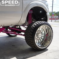 Jantes en aluminium forgé super simples polies 24x14 26x16 28x16 8x170 8x180 8x6.5 8x165.1 pour Ford F250 F350 et Dodge Ram 3500