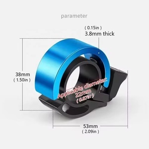 Sonnette de <span class=keywords><strong>vélo</strong></span> en alliage, sonnette d'alarme de sécurité universelle pour guidon, accessoire léger pour le cyclisme - Product Image 4