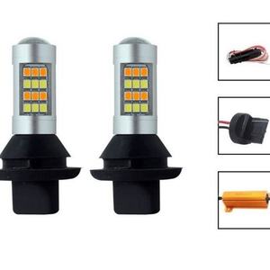 Feux de signalisation LED bicolores T20 7440 et feux de jour 20W 12V 1156 2835 42SMD - Product Image 5