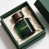 Logo personnalisé givré emballage cosmétique en verre pompe de pulvérisation vide bouteille de parfum de luxe 30 ml 50 ml 100 ml avec boîte