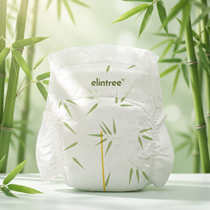 Couches en pulpe de bambou Elintree OEM&ODM sans chlore, vente en gros, couches écologiques pour bébés, couches jetables en bambou sans éruptions cutanées - Product Image 1