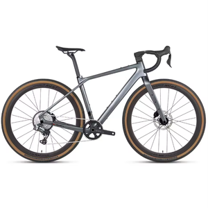 Bicicleta de Gravel GRAVEL-X de Fibra de Carbono, 13 Velocidades, Pedales Ordinarios, Cuadro Rígido, Frenos de Disco Dobles, Ruedas de Aluminio, Bicicleta Urbana de Carreras Todoterreno - Product Image 1