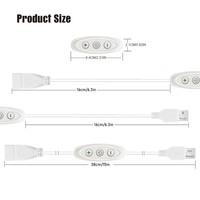 Interrupteurs à variation d'intensité manuels 3KEY USB 5V 2A pour éclairages LED