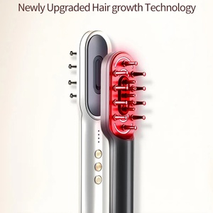 Cepillo Masajeador Eléctrico Inalámbrico Portátil EMS con Luz LED de 4 Colores para el Crecimiento del Cabello y Masaje del Cuero Cabelludo - Product Image 2