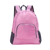 Sac à dos pliable ultraléger de voyage en plein air promotionnel pas cher en polyester imperméable en stock