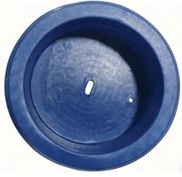 Bouchon rond de protection fileté anti-poussière en plastique pour tuyau en acier