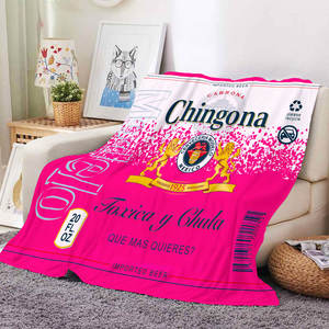 Couverture polaire en flanelle personnalisée, motif mexicain Borracho Borracha Chingona Toxica, pour décoration de chambre et voyage, vente en gros - Product Image 2