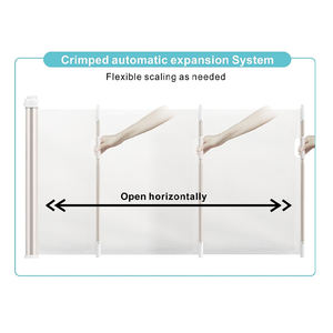 Barrière de sécurité pour bébé personnalisable Prodigy Factory Price en aluminium+ABS+PVC, barrière de sécurité escamotable multifonctionnelle pour escalier - Product Image 6