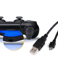 Câble de charge de 1,8 m pour manette PS4, câble de données pour manette PS4, câble de charge