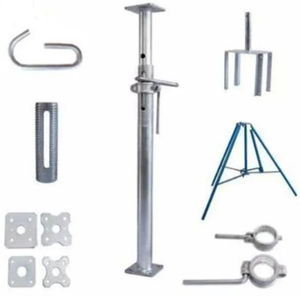Vente directe usine – Prix compétitif – Étais de construction réglables en acier de marque JET – Garantie 5 ans – Tête en U soudée à l'arc CO2 - Product Image 2
