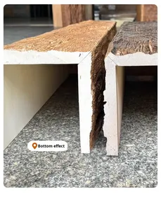 Fausse <span class=keywords><strong>poutre</strong></span> en PU - Léger, imperméable et facile à installer, panneau mural 3D auto-installable pour le plafond et la décoration murale du salon - Product Image 2