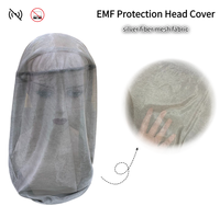 Chapeau de protection anti-radiation EMF en tissu maillé 100 % fibre d'argent pour blindage des appareils portables