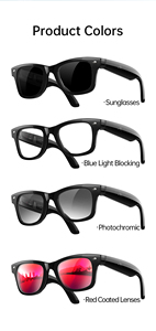 Lunettes intelligentes IA W300UV : Détection UV, appels, musique, température corporelle, mode multisports, <span class=keywords><strong>traduction</strong></span> IA W300 - Product Image 5