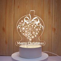 Nouvelles lampes de table en acrylique LED personnalisées avec photo créative, illusion 3D, anime, base pour lampes de table, décoration de Noël pour enfants, lumières de nuit