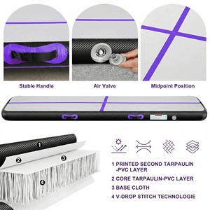 Colchoneta Inflable Personalizada con Logotipo para Gimnasia, Colchoneta de Entrenamiento de PVC Disponible en Longitudes de 3m, 4m y 6m con 10cm de Grosor para Uso en Gimnasios - Product Image 3