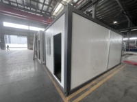 Maisonnette préfabriquée moderne et pliable de 20 pieds en panneaux sandwich, idéale pour villa, appartement et atelier
