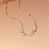 Collier pendentif goutte d'eau en acier inoxydable plaqué or, filigrane avec pierre CZ, 4 couleurs, bijoux délicats pour femmes, vente en gros, personnalisation OEM