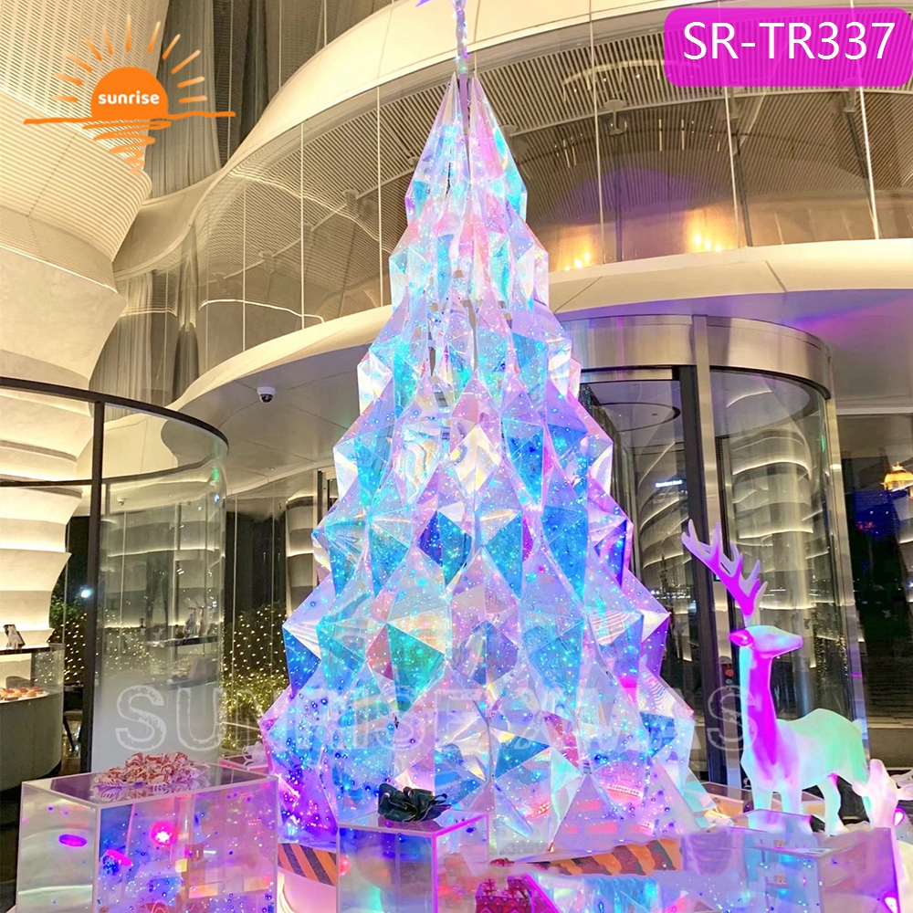 カラフルな人工クリスマスツリー 巨大な屋外ユニークな6m 8m 9m 10m 12mプレライト付き大型