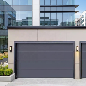 <span class=keywords><strong>Porte</strong></span> <span class=keywords><strong>de</strong></span> <span class=keywords><strong>garage</strong></span> automatique en acier <span class=keywords><strong>sectionnelle</strong></span> moderne, coupe-vent, antivol, à ouverture roulante, finition - Product Image 2