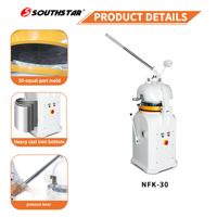 Machine à snacks semi-automatique Southstar NFK-30 220V/380V, diviseuse et bouleuse de blocs en acier inoxydable 304, avec pesée précise
