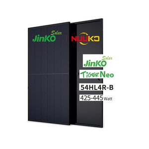 แผงโซลาร์เซลล์ <span class=keywords><strong>Jinko</strong></span> 435w แบบสองหน้า (Bifacial) ครึ่งเซลล์ (Half Cut Cell) สีดำล้วน 430w แบบโมโนชนิด N ในสต็อก EU - Product Image 1