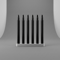 Stylo à sourcils liquide professionnel sans logo, à 4 pointes, effet poil à poil, pour sourcils sauvages, marque privée, vente en gros