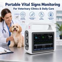 Équipement clé en main pour clinique vétérinaire : Moniteur patient vétérinaire portable multi-spécies pour chiens, chats, chevaux avec surveillance SpO2, ECG, NIBP, TEMP