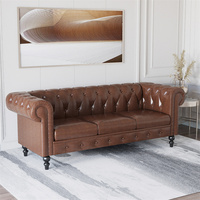 Fabricant et fournisseur de canapés en cuir véritable Chesterfield de haute qualité, sur mesure, vintage et antique, 3 places et 2 places, OEM/ODM