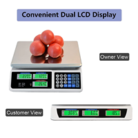 Balance de comptage des prix de plate-forme électronique de marché commercial à 30kg 40kg/5g