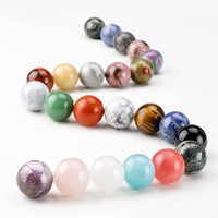 Ensemble de 10 pierres précieuses naturelles, boules de pierres polies pour la décoration de la maison, la guérison par les cristaux et la fabrication de bijoux DIY