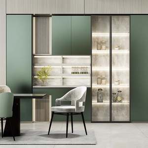 Ensemble de meubles de chambre à coucher en bois de luxe, taille king, réglable, avec design moderne, armoire et cadre de lit assortis, armoire personnalisable - Product Image 4