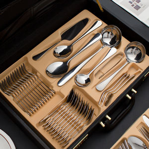 Ensemble <span class=keywords><strong>de</strong></span> couverts en acier inoxydable plaqué or, 84/72 pièces, ensemble <span class=keywords><strong>de</strong></span> couverts en or, 72 pièces - Product Image 4