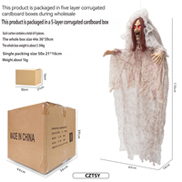 Nouvelle Décoration Lumineuse d'Ambiance pour Halloween 2026 : Pendentif Thème Mariée, Fille Vampière, Maison Hantée, Chambre Secrète Horreur