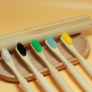 Bambu muhafaza kıl kömür bambu diş fırçası ile özel logo çevre dostu doğal bambu diş fırçası - Product Image 6