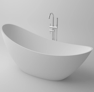 Bañera de Piedra Artificial de Diseño Moderno para Reventa, Bañera Independiente de Piedra de Resina, Bañera de Superficie Sólida Acrílica para Baño - Product Image 2