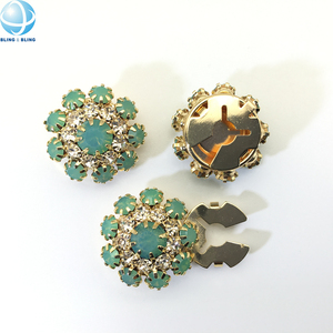Encantadores botones decorativos <span class=keywords><strong>rojos</strong></span> con cristales, sin costuras, con clip, para puños, corbatas, para ropa de mujer y camisas. - Product Image 4