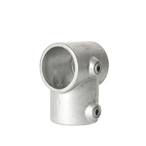 구조용 짧은 티 파이프 피팅 아연 도금 파이프 클램프 난간 시스템 난간 키 클램프 - Product Image 3