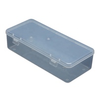 Boîte de rangement rectangulaire en plastique F255, grand conteneur de stockage d'emballage en plastique imperméable transparent d'usine