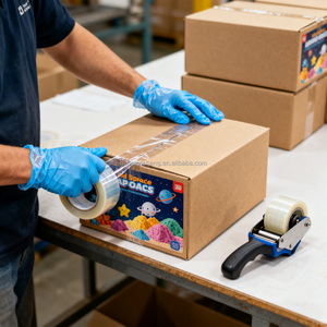 Hete Aanbieding Unisex Kinderen DIY Vormbaar Zand Speelkunst Sets Kleurrijk Zintuiglijk Speelgoed Vergelijkbaar met Playdough Zacht voor het Vormen van Speelzand - Product Image 6