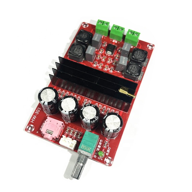 200W XH-M190 TPA3116 D2 Dual Channel Digital Audio Amplifier Board Dual Channel Module 100W+100W DC12-24V