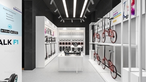 Soporte de exhibición para bicicleta eléctrica, decoración para exposición deportiva, para Ciudad, carretera, escúter, diseño de tienda - Product Image 3